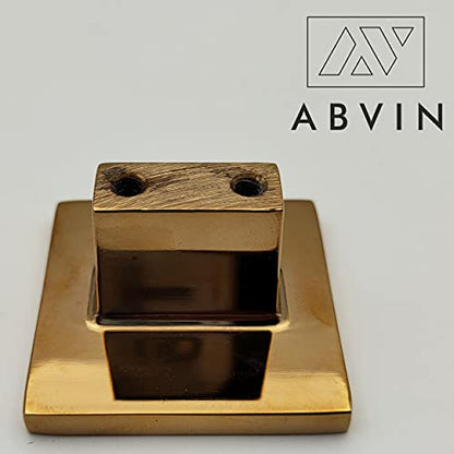 ABVIN PVD Gold Square KNOBS - Cabinet Drawers Wardrobe Kitchen Door Pull Handle Knobs - 1pcs