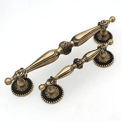 Pure Brass Vintage Antique Door Handle for Main Door Handles, Pulls for Front Door - 1 pcs