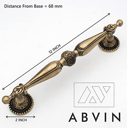 Pure Brass Vintage Antique Door Handle for Main Door Handles, Pulls for Front Door - 1 pcs