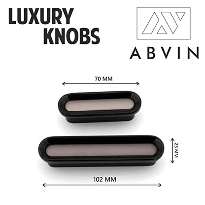 ABVIN Grey Black Drawer Knobs Unique Cabinet Pulls, Beautiful Drawer Knobs, Decorative Knobs, Dresser Knobs, Drawer Pulls, Knobs and Pulls ABVIN009 - 1 Pcs