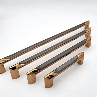 Dual Grey Gold Cabinet Handles for Cabinet Hardware, Furniture Pulls for Doors, Cabinets, Cupboards & Drawers - 1 pcs