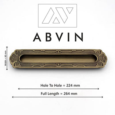 Vintage Antique Concealed Sliding Door Handle and Concealed Door Slide Handle , Door Handle and Concealed Door Pull Handle, Drawer Handles , Handles for Sliding wardrobes ( 1 Pcs )