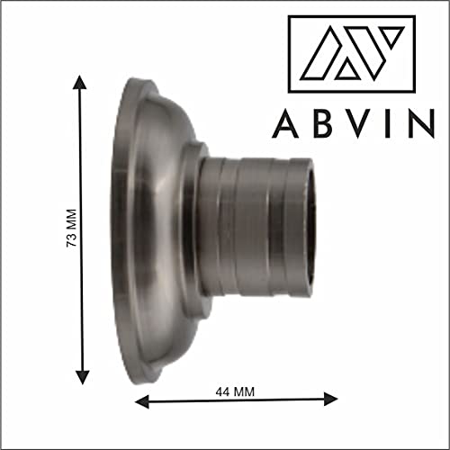 Heavy Wall to Wall Bracket for 1 Inch Curtain Rod - SS Finish - 1set ( 2 pcs )