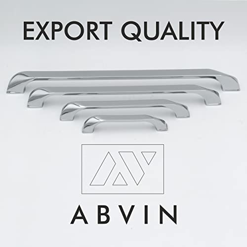 ABVIN Premium Curve Chrome Bar Handles, Modern Gold Cabinet Hardware, Furniture Pulls for Doors, Cabinets, Cupboards & Drawers ( 1 pcs )