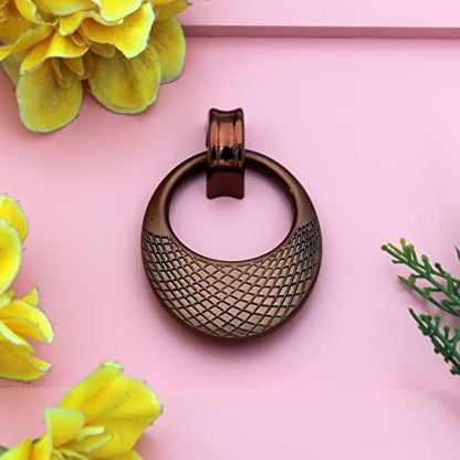 Copper Rose Gold Drop Pull Handle Satin Brass pulls , Drawer Handle - 1 Pcs