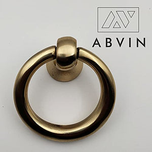 ABVIN Golden Solid Brass Drop Pull - Latkan - Unique Cabinet Pulls, Beautiful Drawer Knobs, Decorative Knobs, Dresser Knobs, Drawer Pulls, Knobs and Pulls - 1 Pcs