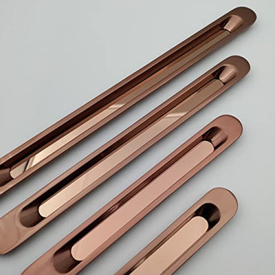 Slim Rosegold Concealed Sliding Door Handle and Concealed Door Pull Handle, for All Type Wardrobe & Cupboard Door, Also Fits All Type Drawer. ( 1 Pcs )