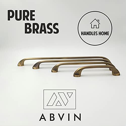 Premium Solid Brass Bar Handles, Modern Gold Cabinet Hardware, Furniture Pulls for Doors, Cabinets, Cupboards & Drawers ( 1 pcs )