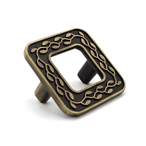ABVIN Square Drawer Knobs Unique Cabinet Pulls, Beautiful Drawer Knobs, Decorative Knobs, Dresser Knobs, Drawer Pulls, Knobs and Pulls - 1 Pcs (4 Design)