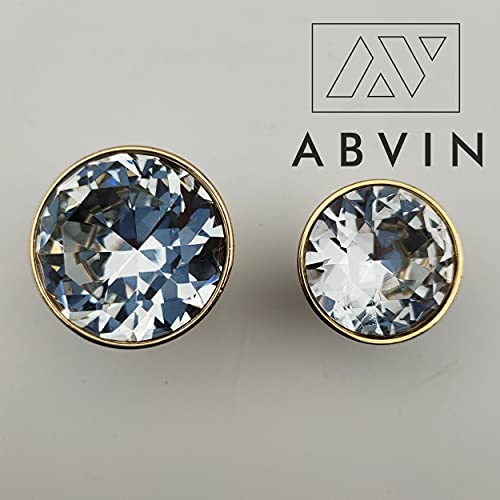 Crystal Gold Knobs for Wardrobe , Kitchen - 1 pcs