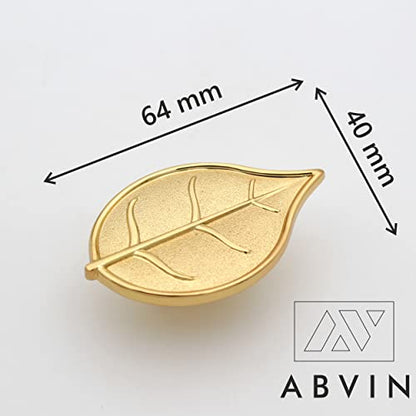 Gold Leaf Knobs Unique Cabinet Pulls, Beautiful Drawer Knobs, Decorative Knobs, Dresser Knobs, Drawer Pulls, Knobs and Pulls - 1 pcs