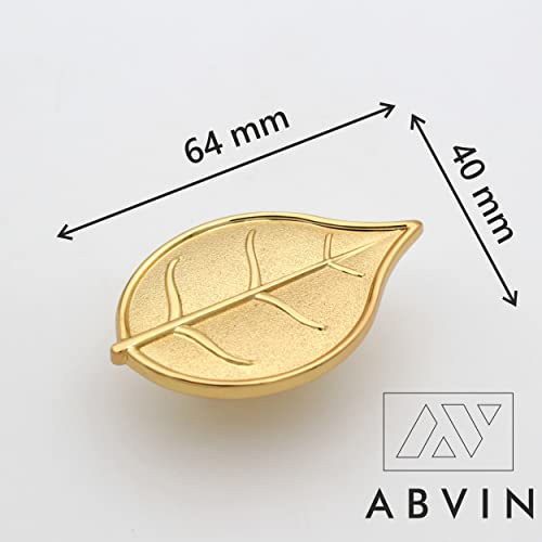 Gold Leaf Knobs Unique Cabinet Pulls, Beautiful Drawer Knobs, Decorative Knobs, Dresser Knobs, Drawer Pulls, Knobs and Pulls - 1 pcs