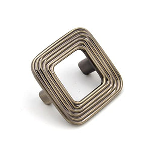 ABVIN Square Drawer Knobs Unique Cabinet Pulls, Beautiful Drawer Knobs, Decorative Knobs, Dresser Knobs, Drawer Pulls, Knobs and Pulls - 1 Pcs (4 Design)