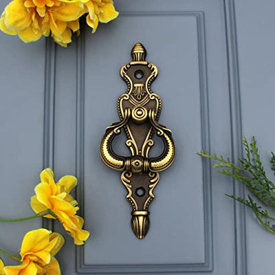 ABVIN Long Drop Pulls Vintage Unique Cabinet Beautiful Drawer Decorative Dresser Knobs Pulls - Antique Finish - 1 Pcs