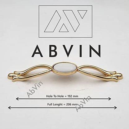 White Gold Cabinet Handles , Imported Handles , Wardrobe Handles - 1 pcs