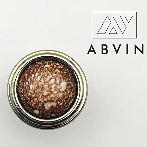 ABVIN Marble Golden Knobs - Unique Cabinet Pulls, Beautiful Drawer Knobs, Decorative Knobs, Dresser Knobs, Drawer Pulls, Knobs and Pulls - 1 Pcs