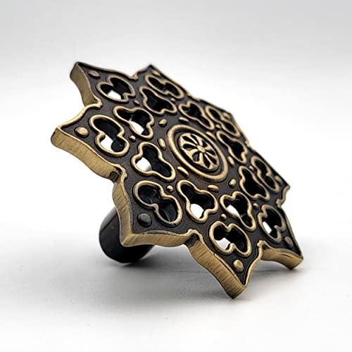 Jali Carving Antique Knobs Unique Cabinet Pulls, Beautiful Drawer Knobs, Decorative Knobs, Dresser Knobs, Drawer Pulls, Knobs and Pulls - 1 pcs