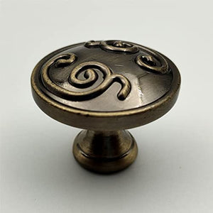 Round Antique Knobs Unique Cabinet Pulls, Beautiful Drawer Knobs, Decorative Knobs, Dresser Knobs, Drawer Pulls, Knobs and Pulls - 1 pcs