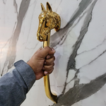 52cm Gold Horse Door Handle for Main Door Handles, Pulls for Front Door - 1 pcs