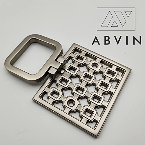 ABVIN Modern Drop Pull with Jali Design , Drawer Handles - ss Finish - 1 pcs