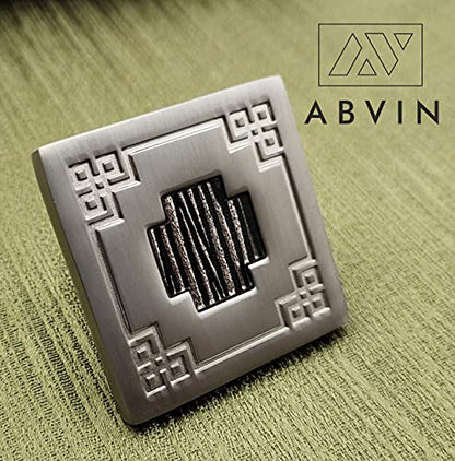 ABVIN Modern Square knobs for Drawers , knobs for Cabinet - SS Finish - pcs
