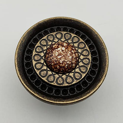 ABVIN Imported Marble Classic Knobs - Unique Cabinet Pulls, Beautiful Drawer Knobs, Decorative Knobs, Dresser Knobs, Drawer Pulls, Knobs and Pulls - 1 Pcs