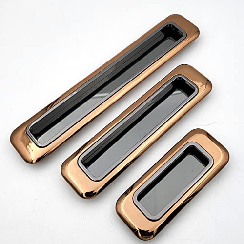 Rosegold Grey Concealed Sliding Door Handle and Concealed Door Slide H