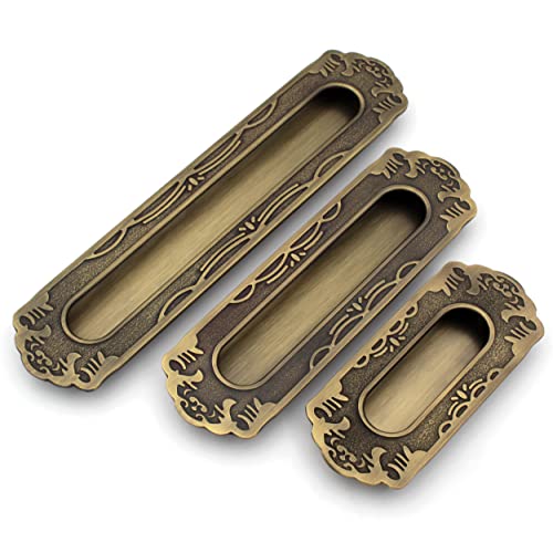Vintage Antique Concealed Sliding Door Handle and Concealed Door Slide Handle , Door Handle and Concealed Door Pull Handle, Drawer Handles , Handles for Sliding wardrobes ( 1 Pcs )