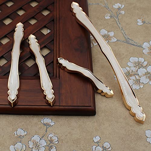 Premium Ceramic Gold Bar Handles, Modern Gold Cabinet Hardware, Furniture Pulls for Doors, Cabinets, Cupboards & Drawers ( 1 pcs )