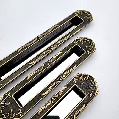 Carving Antique Concealed Sliding Door Handle and Concealed Door Pull Handle , Handles for Sliding wardrobes and Drawers ( 1 Pcs )