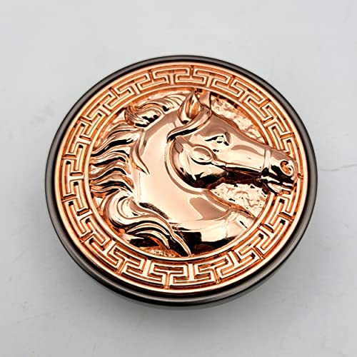 ABVIN Rose Gold Round Knobs Cabinet Beautiful Decorative Dresser Knobs Drawer Pulls Handles - ABVIN008 - Rose Gold Grey Finish - 1 Pcs