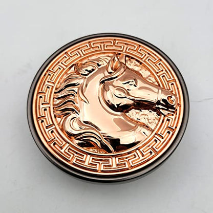 ABVIN Rose Gold Round Knobs Cabinet Beautiful Decorative Dresser Knobs Drawer Pulls Handles - ABVIN008 - Rose Gold Grey Finish - 1 Pcs