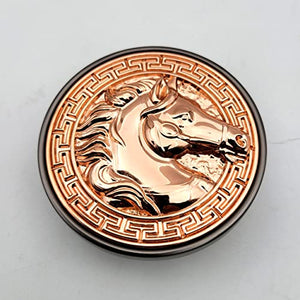 ABVIN Rose Gold Round Knobs Cabinet Beautiful Decorative Dresser Knobs Drawer Pulls Handles - ABVIN008 - Rose Gold Grey Finish - 1 Pcs