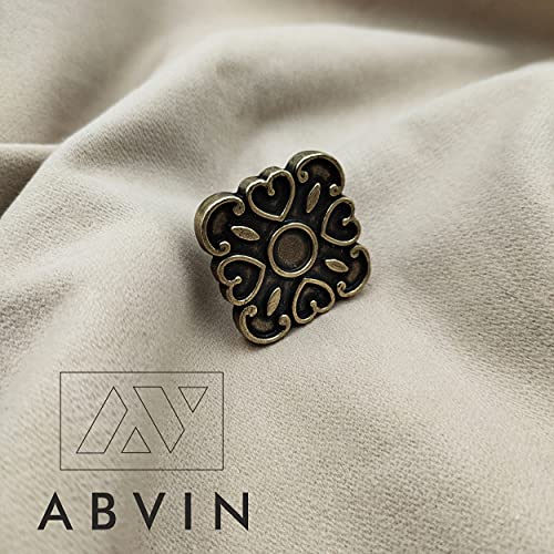 Imported Antique Four Heart Knobs for Kitchen Drawer Cabinet Wardrobe knob - 1 pcs