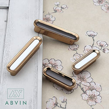 ABVIN Grey Golden Drawer Knobs Unique Cabinet Pulls, Beautiful Drawer Knobs, Decorative Knobs, Dresser Knobs, Drawer Pulls, Knobs and Pulls ABVIN009 - 1 Pcs