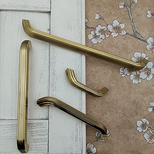 Premium Solid PVD Gold Antique Bar Handles, Modern Gold Cabinet Hardware, Furniture Pulls for Doors, Cabinets, Cupboards & Drawers - 1 piece