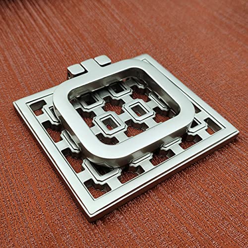 ABVIN Modern Drop Pull with Jali Design , Drawer Handles - ss Finish - 1 pcs
