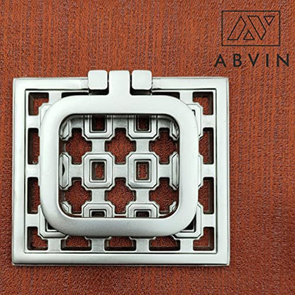ABVIN Modern Drop Pull with Jali Design , Drawer Handles - ss Finish - 1 pcs