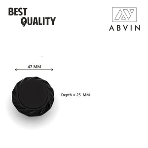 Round Dual Black Knobs Unique Cabinet Pulls Beautiful Drawer Knobs Decorative Knobs Dresser Knobs Drawer Pulls Knobs and Pulls - 1 Pcs