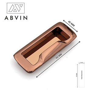 Pvd Copper Concealed Sliding Door Handle and Concealed Door Slide Handle , Door Handle and Concealed Door Pull Handle, Drawer Handles , Handles for Sliding wardrobes ( 1 Pcs )