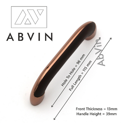 Modern Slim Dual Side Textured Copper Cabinet Hardware, Furniture Pulls for Doors, Cabinets, Cupboards & Drawers -1 Piece