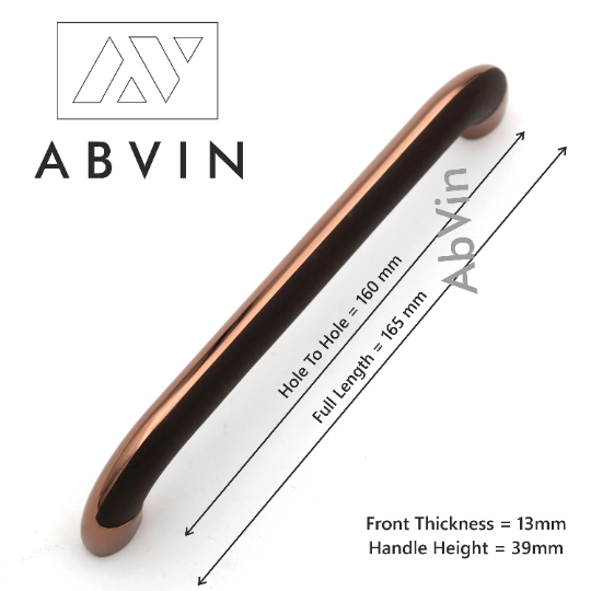 Modern Slim Dual Side Textured Copper Cabinet Hardware, Furniture Pulls for Doors, Cabinets, Cupboards & Drawers -1 Piece