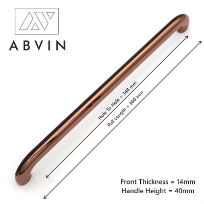 Modern Slim Dual Side Textured Copper Cabinet Hardware, Furniture Pulls for Doors, Cabinets, Cupboards & Drawers -1 Piece