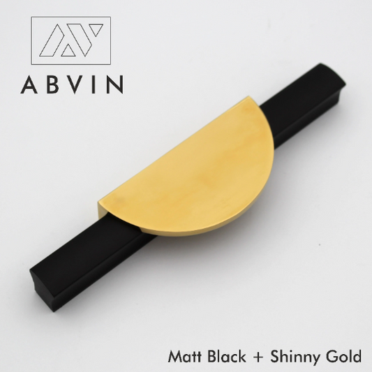 Modern Handles, Modern Gold Cabinet Hardware, Furniture Pulls for Doors, Cabinets, Cupboards & Drawers ( 1 pcs )