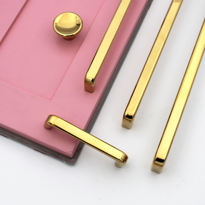 PVD Gold Round Cabinet Hardware, Furniture Pulls for Doors, Cabinets, Cupboards & Drawers -1 Piece