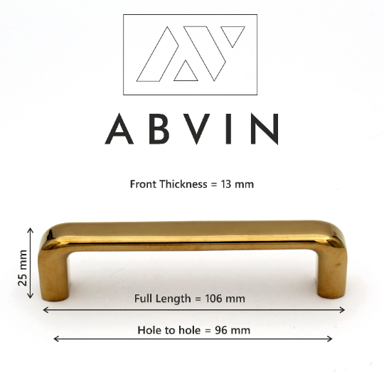 PVD Gold Round Cabinet Hardware, Furniture Pulls for Doors, Cabinets, Cupboards & Drawers -1 Piece