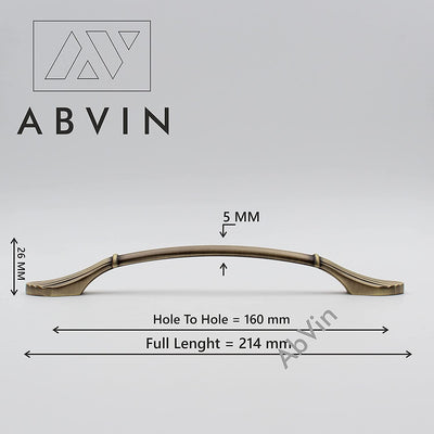 ABVIN Premium Solid Antique Handles Cabinet Hardware, Furniture Pulls for Doors, Cabinets, Cupboards & Drawers