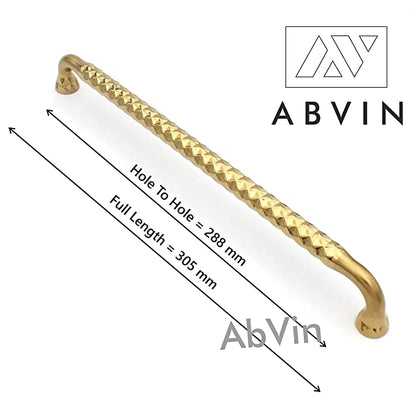 ABVIN Premium Diamond Gold Handles, Modern Gold Cabinet Hardware, Furniture Pulls for Doors, Cabinets, Cupboards & Drawers -1 Piece