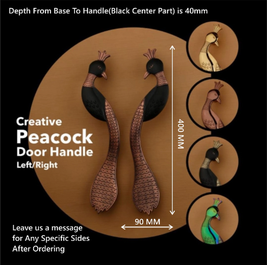 Peacock Door Handle for Main Door Handles, Pulls for Front Door - 1 set ( 2 pieces )